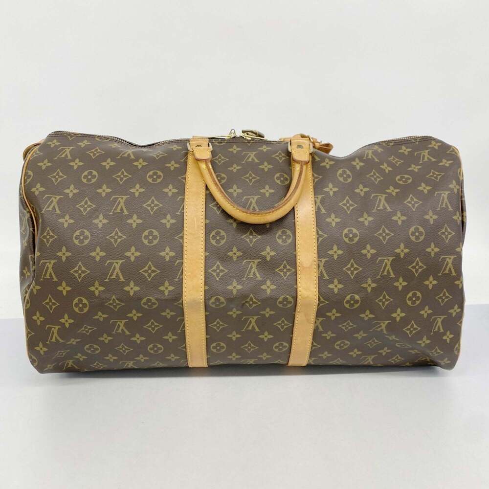 LOUIS VUITTON Brown Monogram Keepall 55 Boston Bag - Picture 13 of 13